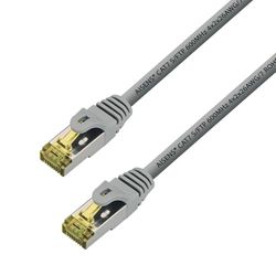 Netwerkkabel RJ45 LSZH cat. 7 S/FTP AWG26, grijs, 15 m, ideaal voor snelle verbindingen in privé- en professionele netwerken.