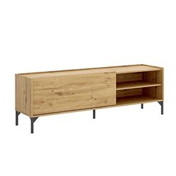 DEKIT GRUPO RIMOBEL Ness Mueble de TV bajo, Melamina, Nordic, 47x155x43 cm