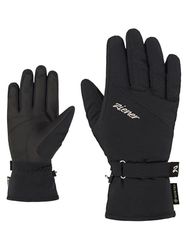 Ziener Guanti da sci da donna, per sport invernali, Gore-Tex, molto caldi, nero, 8