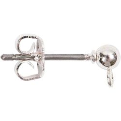 Oorstekers, 13 mm, verzilverd, SP, 10 stuks