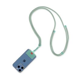 LEGAMI - Cordon Porte-téléphone Always Together, Smartohone Laynard, Cordon réglable avec Crochet en métal, Fermeture sûre, Autocollant, thème Milk & Mint, 70 cm