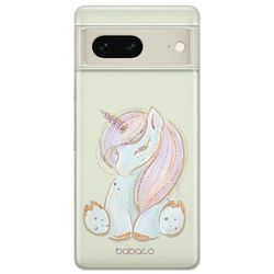 Babaco ERT GROUP mobile phone case for Google PIXEL 7 original and officially Licensed pattern Unicorn 002 optimally adapted to the shape of the mobile phone, partially transparent