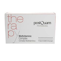 POSTQUAM - Therapy, Complejo Multivitamínico para Combatir la Caida del Cabello - 12 ampollas anticaida x 9 ml