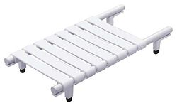 Godonnier 134100 - Tavola da bagno a 8 doghe, in alluminio epossidico, colore: Bianco