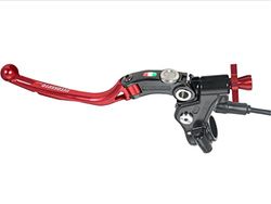 ACCOSSATO Commande d'embrayage à câble Racing avec Levier articulé coloré (Bouton+Levier+régulateur), avec Micro Inclus pour Benelli TRK 502 de 2017 à 2018 CC 500