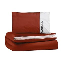 Osama Home PANTONE™ Single Cotton Duvet Cover Set for Single Bed Duvet Cover 155 x 200 cm with Flap 40 cm + Pillow Case 50 x 80 cm, Duvet Cover Set for Single Bed Set