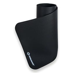 Schildkröt Fitnessmat, 15 mm, zwart, met draagriem, 960160