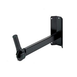 euromet STANDING INNOVATION Supporto Cassa/diffusore professionale a parete nere ad angolo con sistema di inclinazione