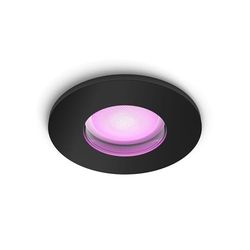 Philips Hue White & Color Ambiance Xamento faretti da incasso 1 confezione, luci da bagno dimmerabili per il sistema Hue, controllo intelligente della luce tramite voce e app, nero.
