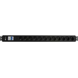 I-WP Wpn 02-12-PDU Energiedistributie-eenheid - (PDU) energiedistributie-eenheid (PDU) (standaard 1,5U verticaal/horizontaal 250 V 16 A type Schuko) (F zwart