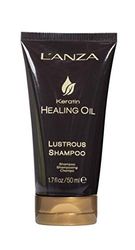L'ANZA Keratin Healing Oil champô reparador para cabelo danificado com efeito brilho e beleza sem sulfatos, sem para-louças, sem glúten, 50 ml