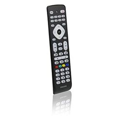 Philips SRP2018/10 - Telecomando universale per TV, telecomando 8 in 1, pulsante intelligente, codici IR fino a 8000 codici, configurazione semplice, colore nero (ricondizionato)