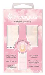 Invogue a Forma di Bara a Copertura Completa 120 Chiodi Finti - 50 g