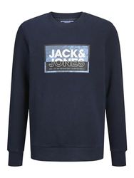 JACK & JONES Sweatshirt voor jongens, navy blazer, 116 cm