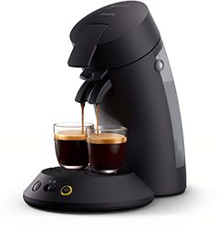 Philips Senseo Original Plus CSA210/60 - Macchina per cialde da caffè, tecnologia caffè boost, in plastica riciclata, colore: Nero