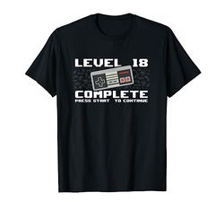 2005 18° compleanno maglia livello 18 anni ragazzi ragazze gamer Maglietta