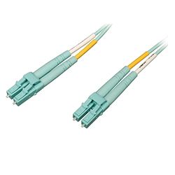 Eaton Duplex Multimode 50/125 OM4 LSZH Fiber Optic Patch Cable, Connettori LC/LC, Velocità fino a 100 Gigabit, LSZH Aqua, 6 Piedi / 2 Metri (N820-02M-OM4)