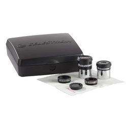 Celestron 94306 PowerSeeker Telescope: kit de acessórios - inclui olhos Kellner 2X 1,25, 3 filtros de cores para telescópio e pano de limpeza