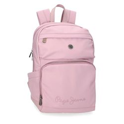 Pepe Jeans Corin Mochila para Portátil 13,3" Rosa 25x37x10 cms Poliéster y PU 9,25L by Joumma Bags