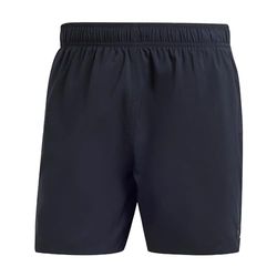 adidas Solid CLX Short-Length Swim Shorts, Swimsuit Uomo, Black/Lucid Lemon, S