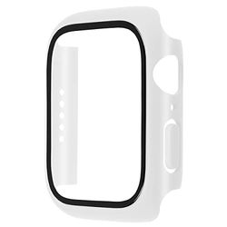 mumbi Funda Protectora de Cristal Templado Compatible con Apple Watch Series 8 7 45 mm, Transparente