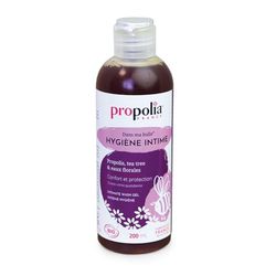 PROPOLIA - Bio - Hygiène Intime - Gel lavant Purifiant et Apaisant - Usage quotidien - Propolis, Tea Tree & 3 Eaux Florales - Adolescents & Adultes - Fabriqué en France - 200 ml