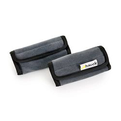 hauck Smooth Me Cinto de carro para crianças, protetor de arnês para bebé, universais, fecho de velcro, 2 unidades, 13 x 6 cm, cinzento