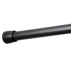 iDesign iDesign 78474Eu Cameo Barre de Traction de Rideau de Douche Pvc/Polypropylène Noir 107 X 4 cm
