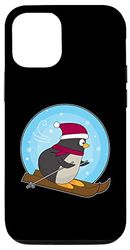 Carcasa para iPhone 14 Pro Pinguino Esquiador Esquí Deportes de invierno