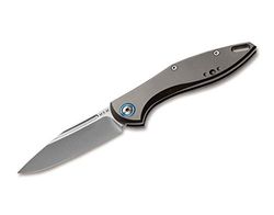 MKM Coltello Tascabile Fara Titanium Unisex-Adulti, Grigio, 17,8cm