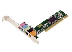 KALEA-INFORMATIQUE 4.1 PCI-geluidskaart - 4 kanalen - Micro-luidsprekers voor achter met CMI8738-chipset