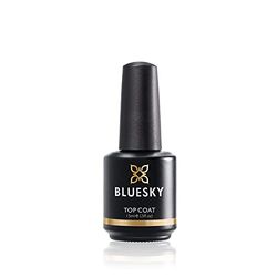 Bluesky Top Coat Gel Top Coat 15 ml Grande Gel Smalto Top Coat Grande UV LED Lunga Durata Chiaro (Necessità di Curare sotto la Lampada UV LED), 40 g