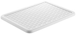 Rotho Country Tampa com aparência de vime para caixa de armazenamento de Country A4, plástico (PP) sem BPA, branco, A4 (37,5 x 28,5 x 1,5 cm)