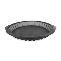 Zenker 685536 Moule à tarte en silicone fibre de verre, moule à tarte, moule pour tarte et quiche, moule à pâtisserie, Silicone fibre de verre, Gris, 25 cm