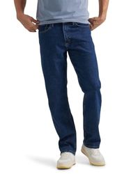 Wrangler Authentics Comfort Flex Waist Relaxed Fit Jean Jeans, Oscuro Stonewash, 42W/34L para Hombre