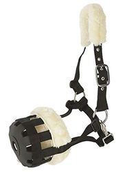Covalliero Kerbl 3222143 muilkorf teddyfleece, nylon, zwart, pony