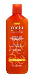Cantu Cleansing Cream Shampooing - Shampooing pour cheveux bouclés et crépus - Formule riche au beurre de karité - Nettoie en douceur et en profondeur les cheveux et le cuir chevelu - Sans sulfate