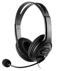 Accuratus H22 Casque Haut de Gamme avec Micro à Rabat et Connexion 3,5 mm