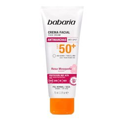 Crema Facial Solar Antimanchas rosa Mosqueta F-50-75 ml