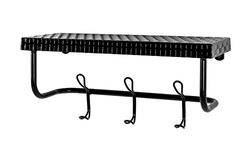 HAKU Möbel Väggklädhängare svart, Metall, metall - Storlek: B 42 cm x H 19 cm x D 16 cm, Stil: Modern