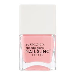 Nails Inc - KNIGHTSBRIDGE NIGHTS OUT Quick Drying Smalto - Rosa delicato - Asciugatura rapida in 45 secondi - Rafforzamento unghie con esanale, calcio, magnesio - Cruelty Free - Manicure perfetta