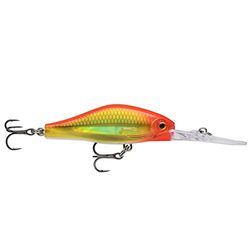 Rapala Shadow Rap Jack Deep-Material Peces Carnívoros-Señuelo Pesca de Agua Dulce-Profundidad de Nado 3m, Unisex-Adult, Hot Head, 5cm/5,7g