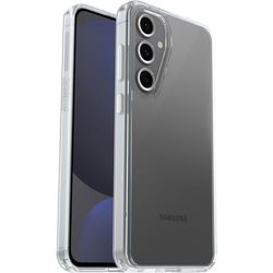 OtterBox Symmetry Clear skal för Samsung Galaxy S24 FE, stöttåligt, fallsäkert, skyddande tunt skal, testad till militärstandard x3, Klar