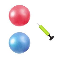 MU-MOON Mini Kit de Pelota de Ejercicio de Fitness con Bomba de Mano para Yoga, Pilates, Equilibrio Corporal, Entrenamiento de núcleo y Estabilidad, 8 Pulgadas