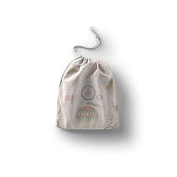 Bonamaison Impreso Algodón Bolsas con Cordón, Bolsa con Cordel para el Hogar y el Almacenamiento de Verduras, Bolso de Compras, Plegable, Ecologica, Reutilizables, Tamaño: 30x40 Cm
