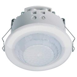 Hager Detector de Movimiento + Presencia por Infrarrojos 360º (EE805A) empotrable 6 Metros IP21 Color Blanco