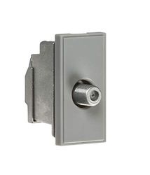 Screened SAT TV Outlet Module 25 x 50mm - Grey