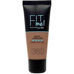Maybelline Fit Me Foundation, Medium Coverage, Blendable With a Matte and Poreless Finish, For Normal to Oily Skin, Shade: 360 Mocha, 30ml
