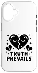 La verità prevale imbroglione cuore spezzato barare cuore spezzato Custodia per iPhone 16