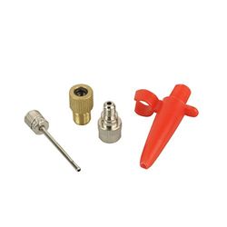 Fischer Unisex adaptersæt 4-dele luchtpomp-adapterset, zilver, eenheidsmaat EU
